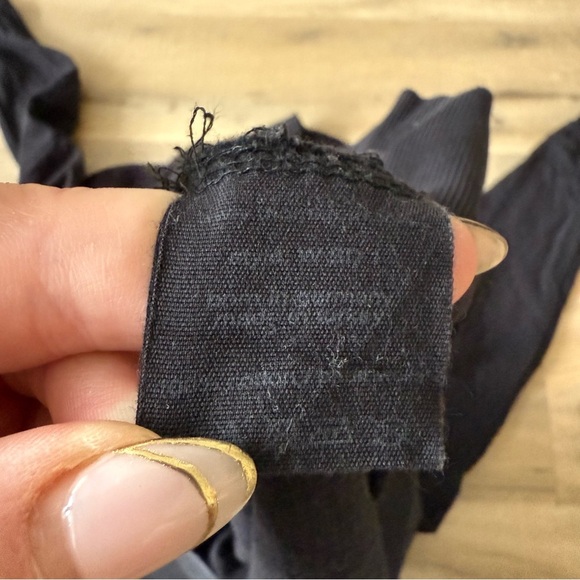 thom/krom Black Oversized Mock Neck Cotton Sweatshirt Midi Dress - One Size - Picture 5 of 5